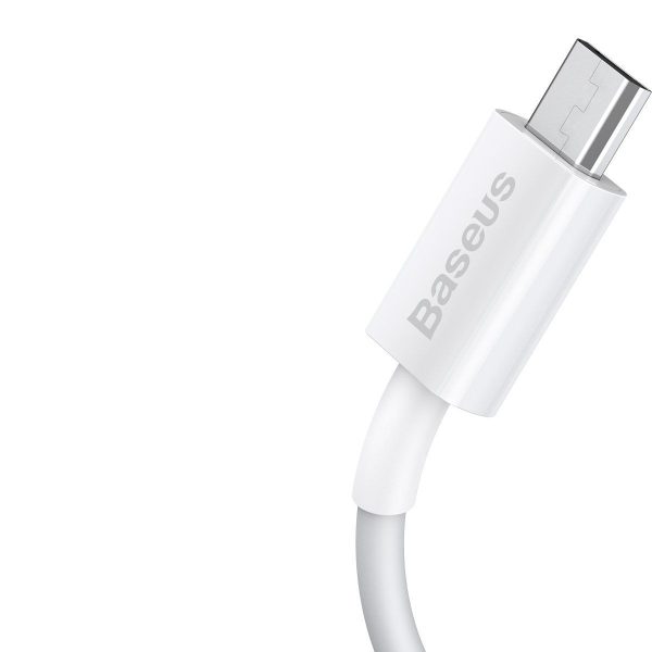 Baseus Superior Series USB-to-Micro USB Cable, 2A, 1m (White)