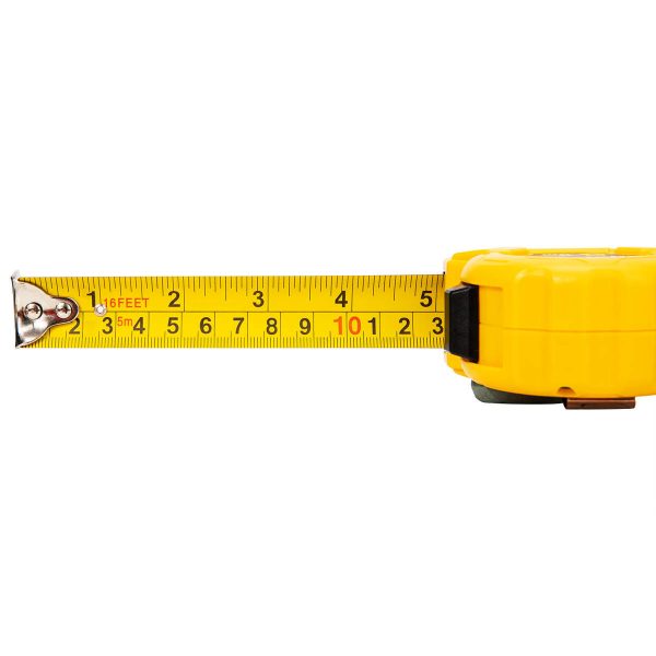 Deli Tools EDL9025Y 5m/25mm Steel Measuring Tape (Yellow)