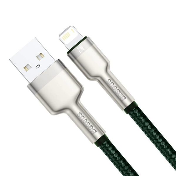 Baseus Cafule 2.4A USB Cable for Lightning, 1m (Green)