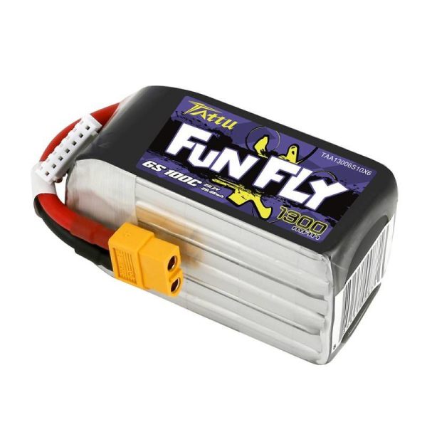 Tattu Funfly 1300mAh 22.2V 100C 6S1P XT60 LiPo Battery