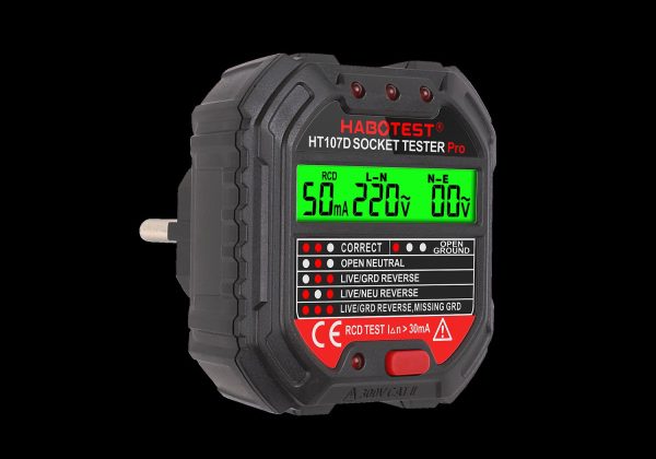 Habotest HT107D Socket Tester with Digital Display