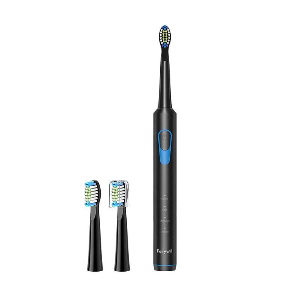 FairyWill FW-E6 Sonic Toothbrush with Headset (Black)