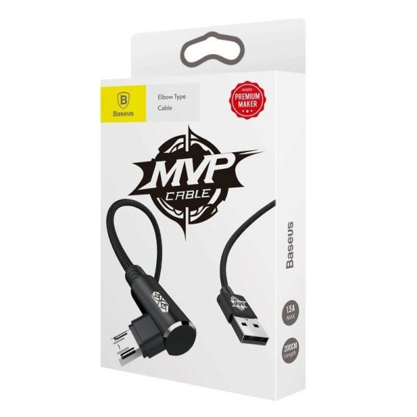 Baseus MVP Elbow Cable USB to micro USB 2A 1m - Black