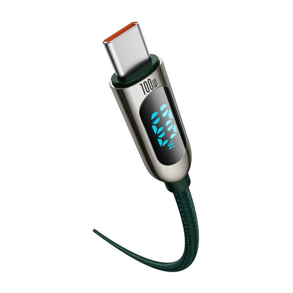 Baseus Display Cable USB-C to USB-C 100W 1m (green)