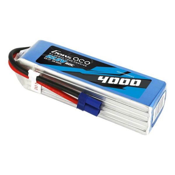 Gens Ace 4000mAh 22.2V 60C 6S1P EC5 battery