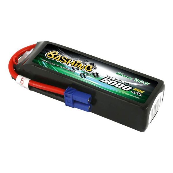 Gens Ace Bashing 5000mAh 14.8V 4S1P 60C EC5 LiPo Battery