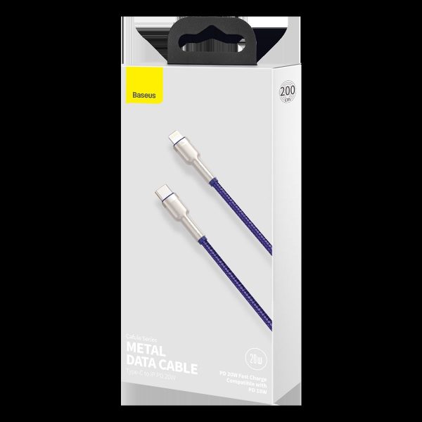 Baseus Cafule Series USB-C cable for Lightning, 20W, 2m (purple)