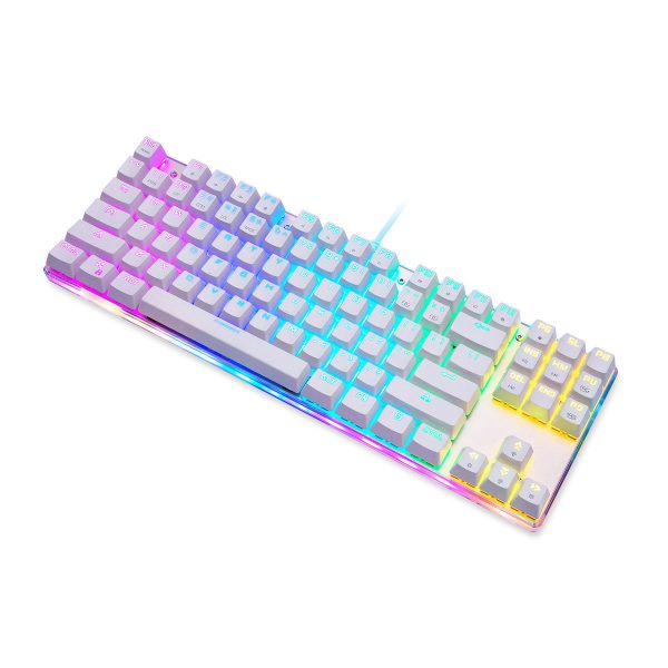 Mechanical gaming keyboard Motospeed K87S RGB (white)