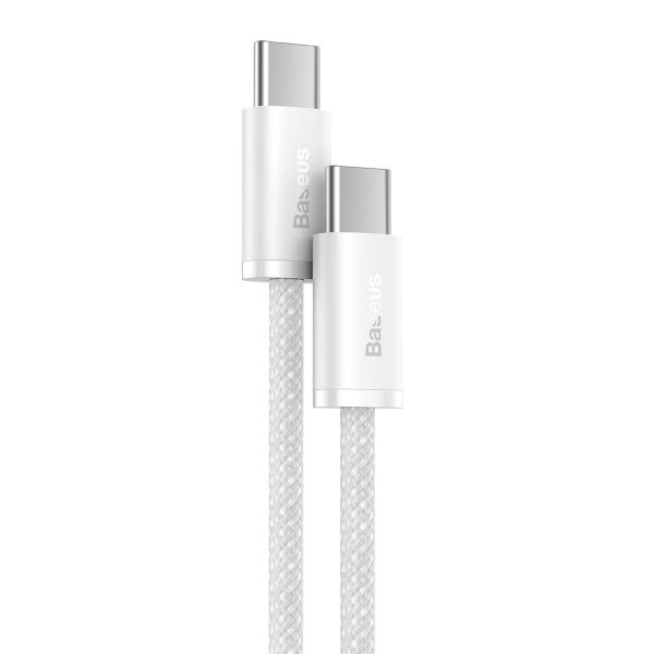 Cable USB-C to USB-C Baseus, 100W, 1m (white)