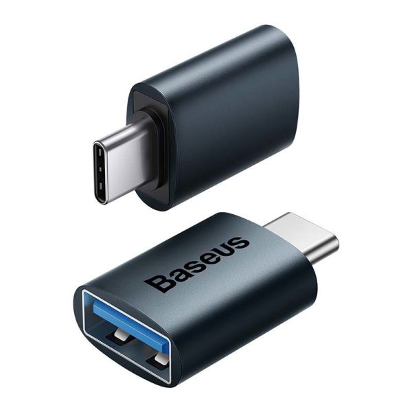 Baseus Ingenuity USB-C to USB-A adapter OTG (blue)