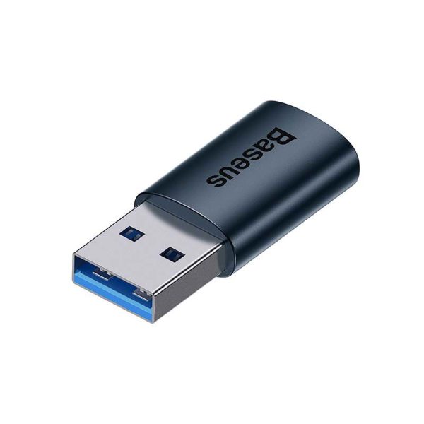 Baseus Ingenuity USB-A to USB-C adapter OTG (blue)