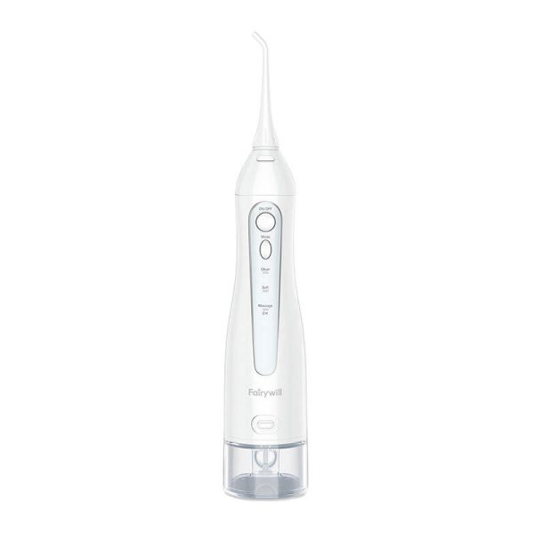 Sonic toothbrush with tip set and water fosser FairyWill FW-507+FW-5020E (white)