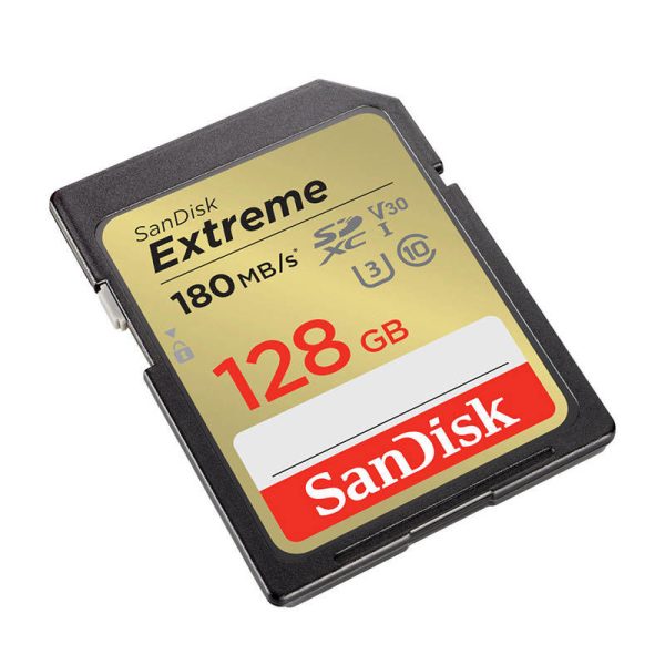 Memory card SANDISK EXTREME SDXC 128 GB 180/90 MB/s UHS-I U3 (SDSDXVA-128G-GNCIN)