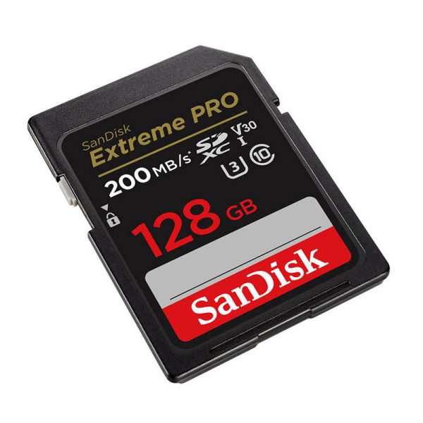 Memory card SANDISK EXTREME PRO SDXC 128GB 200/90 MB/s UHS-I U3  (SDSDXXD-128G-GN4IN)