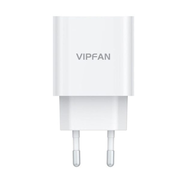 Network charger VFAN E04, USB-C, 20W, QC 3.0 (white)