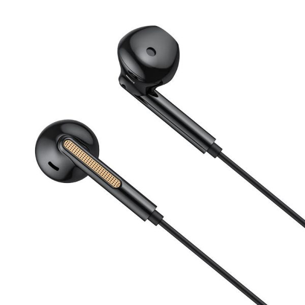 Wired in-ear headphones VFAN M11, USB-C (black)