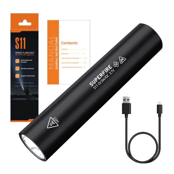 Flashlight Superfire S11-D, 135lm, USB