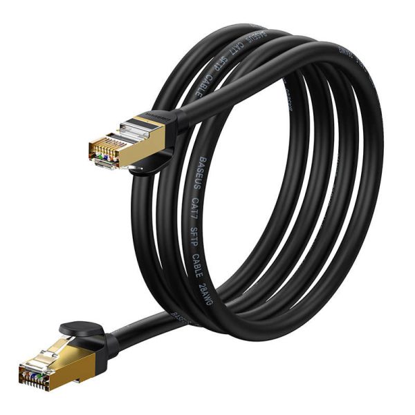 Baseus Ethernet RJ45, 10Gbps, 1.5m network cable (black)