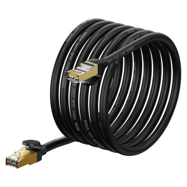 Baseus Ethernet RJ45, 10Gbps, 5m network cable (black)