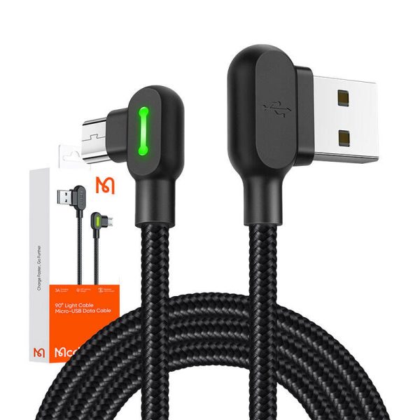 USB to Micro USB Cable Mcdodo CA-5280 LED, 1.8m (Black)