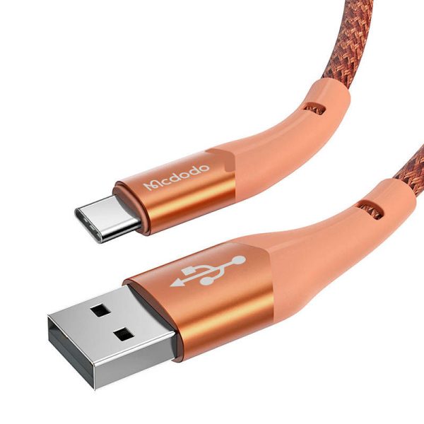 USB to USB-C Mcdodo Magnificence CA-7962 LED cable, 1m (orange)