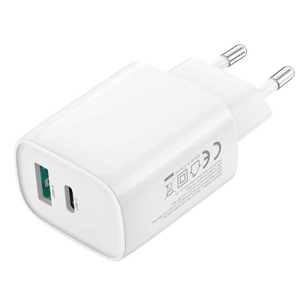 Wall charger XO CE30, 30W, 1x USB-C, 1x USB-A