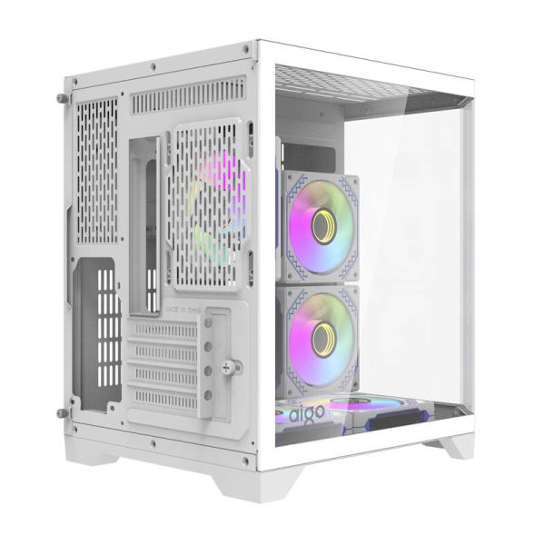 Darflash FT350 computer case + 5 aRGB fans (white)