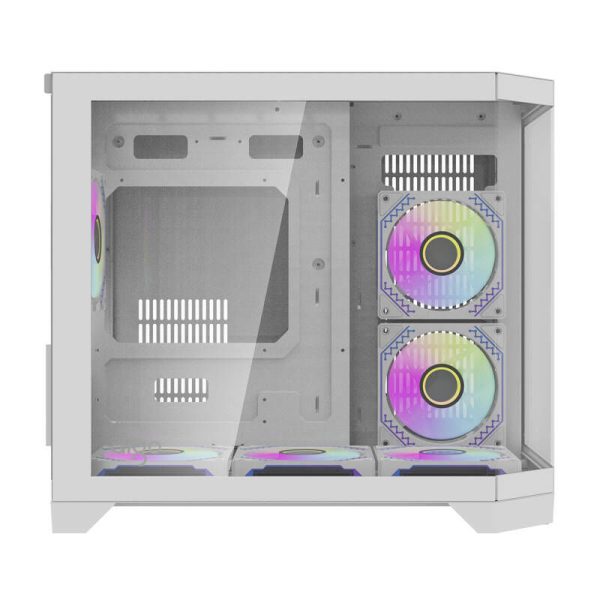 Darflash FT418 computer case + 6 aRGB fans (white)