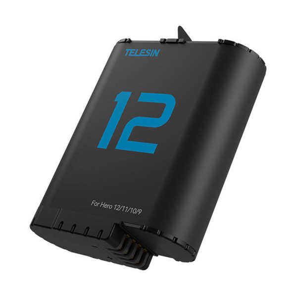 TELESIN lithium battery for GoPro Hero 12/11/10/9 (blue)