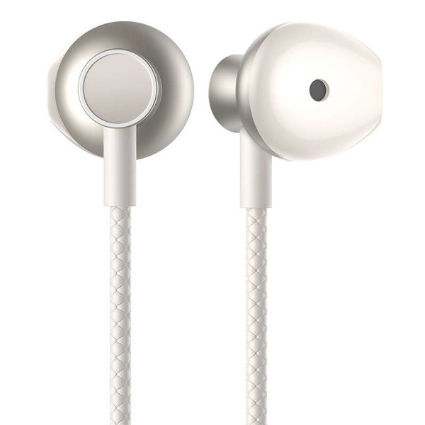 Joyroom JR-D8 wireless neckband headphones (cream white)