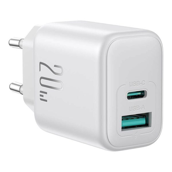 Joyroom JR-TCF21 Dual-Port (A+C) Power Charger (white)