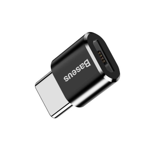 Baseus Micro USB naar USB Type-C adapter - zwart