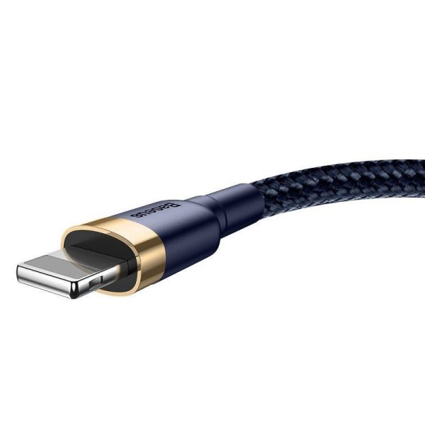 Baseus Cafule Lightning-kabel 2.4A 1m (Goud + Donkerblauw)