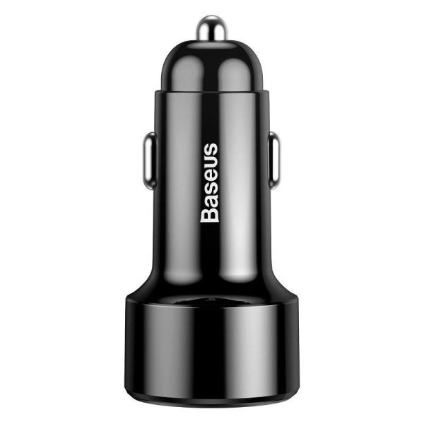 Baseus Magische Auto Oplader USB + USB-C QC 4.0 PD 45W (Zwart)