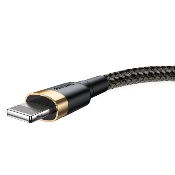 Baseus Cafule Kabel USB Lightning 2.4A 1m (Goud+Zwart)