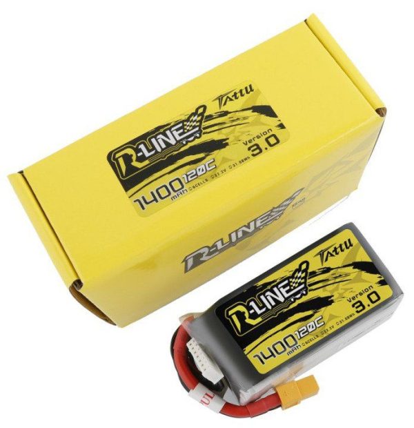 Tattu R-Lijn 3.0 1400mAh 22.2V 120C 6S1P XT60 Accu