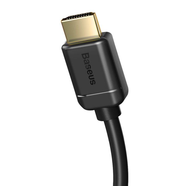 Baseus 2x HDMI 2.0 4K 60Hz Kabel, 3D, HDR, 18Gbps, 1m (zwart)