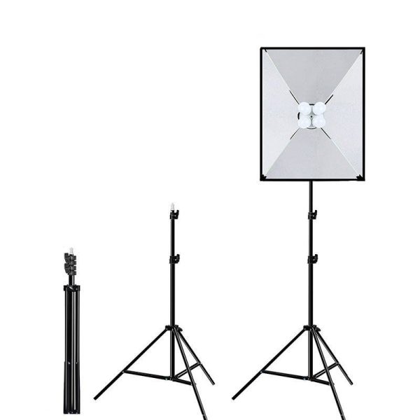 Puluz Studio Kit with 50x70cm Softbox, Tripod, and 4x LED Bulbs (Model: PU5071EU)