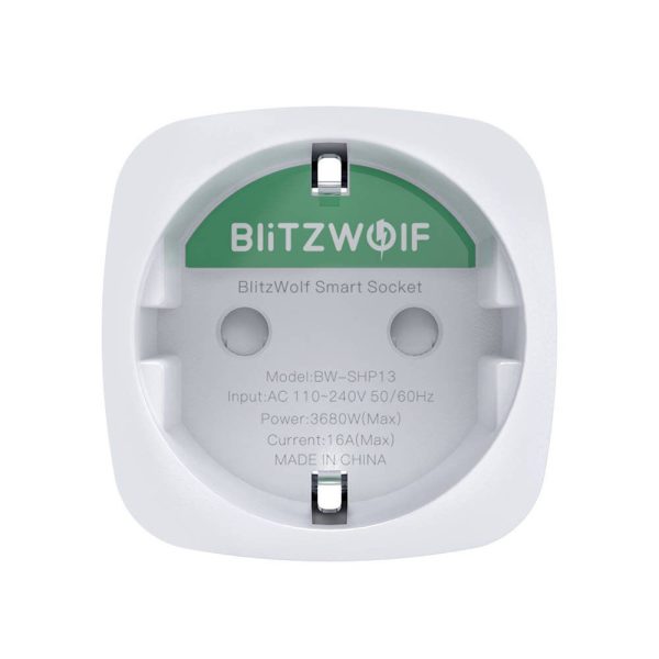 BlitzWolf BW-SHP13 Smart Socket with ZigBee Technology, (EU) 3680W