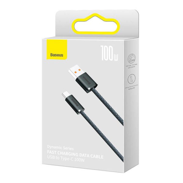 Baseus Dynamic Series USB-C to USB Cable, 100W, 2m (Black)