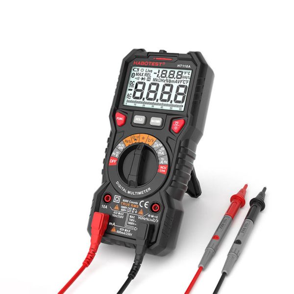 Digital Multimeter with Flashlight Habotest HT118A, True RMS, NCV