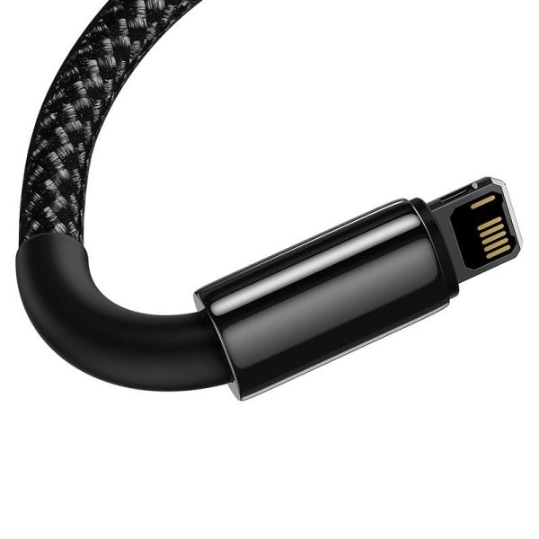 Baseus Tungsten Gold Cable USB to iP 2.4A 1m (black)