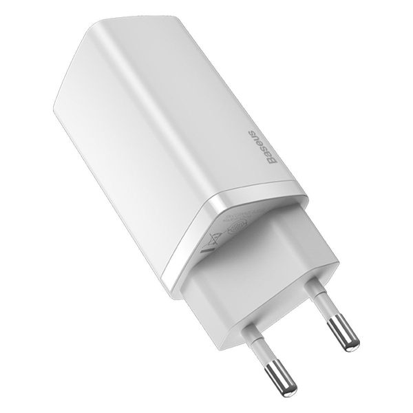 Quick Travel Charger Baseus GaN2 Lite USB+C 65W EU (white)