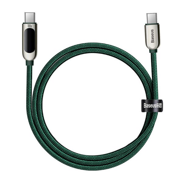 Baseus Display Cable USB-C to USB-C 100W 1m (green)