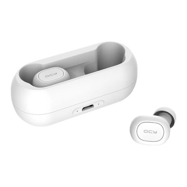 Wireless Earphones TWS QCY T1C Bluetooth V5.0 (white)