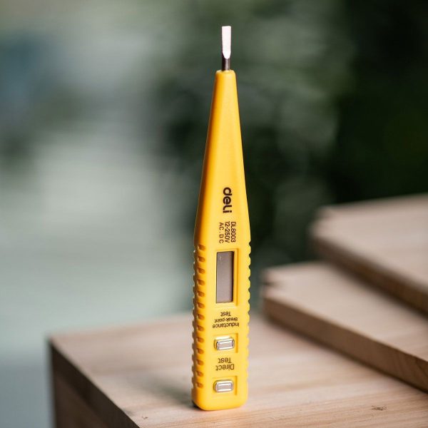 Voltage Tester 12-250V Deli Tools EDL8003 (yellow)