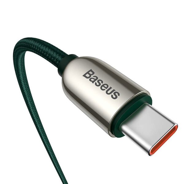 Cable USB-C to USB-C Baseus Display, 100W, 2m (green)