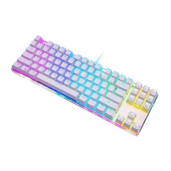 Mechanical gaming keyboard Motospeed K87S RGB (white)