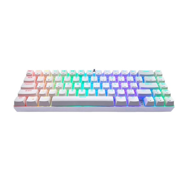 Mechanical gaming keyboard Motospeed CK67 RGB (white)