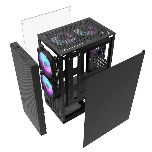 Computer case Darkflash A290 + 3 fans (black)